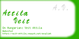 attila veit business card